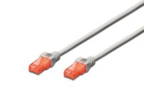 Патч-корд DIGITUS CAT 6 UTP, 1.5м, AWG 26/7, Cu, LSZH, сірий