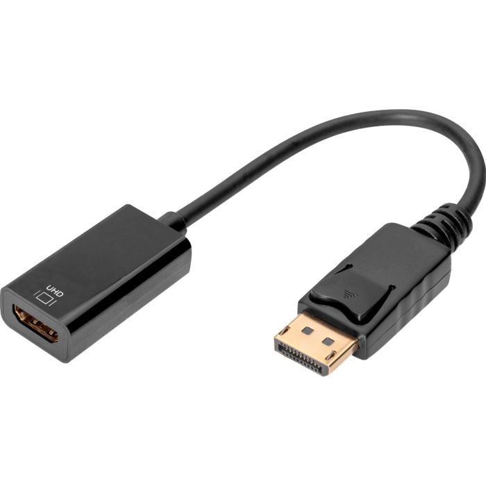 DIGITUS Adapter DisplayPort > HDMI (M/F), Ultra HD, black