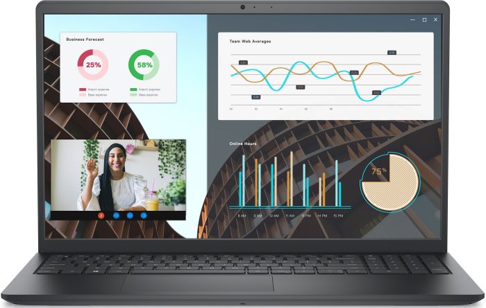 Ноутбук Dell Vostro 3530 15.6" FHD AG, Intel i7-1355U, 16GB, F512GB, UMA, Lin, черный