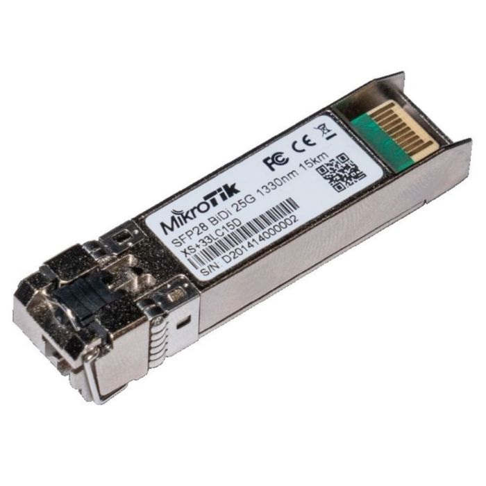 Комплект SFP-Трансиверів MikroTik  (XS+27LC15D, XS+33LC15D по 1шт), SFP28, SM, 15km, LC MikroTiK XS+2733LC15D