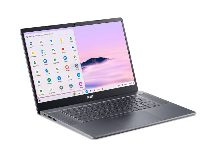 Acer Chromebook Plus CB515-2H 15" FHD IPS, Intel i5-1235U, 16GB, F512GB, UMA, ChromeOS, Steel Gray