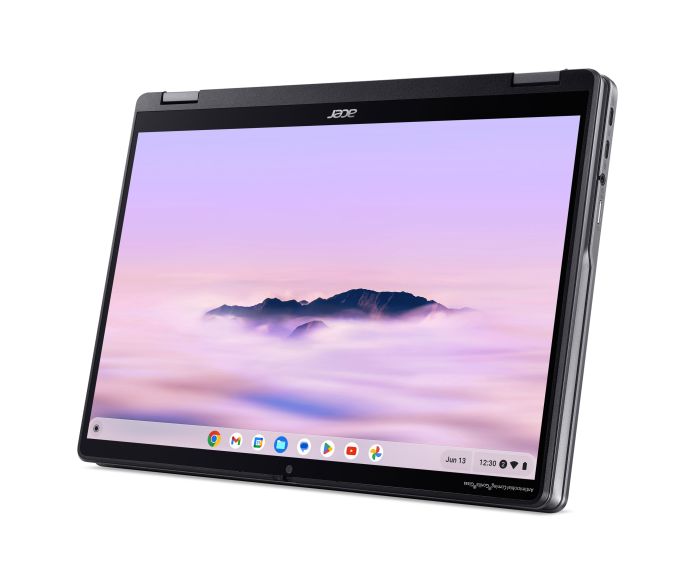 Ноутбук Acer Chromebook Plus Spin 514 CP514-4HN 14" WUXGA IPS Touch, Intel 3-100U, 8GB, F256GB, UMA, ChromeOS, сірий