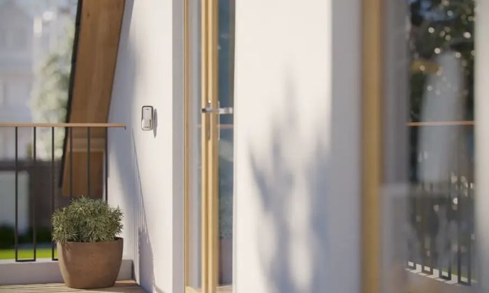 Outdoor curtain-type motion detector Ajax MotionProtect Curtain Outdoor, Jeweler, wireless, white