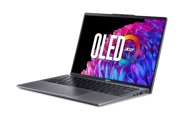 Ноутбук Acer Swift Go 14 SFG14-63 14" 2.8K OLED, AMD R7-8845HS, 32GB, F1TB, UMA, Lin, серый