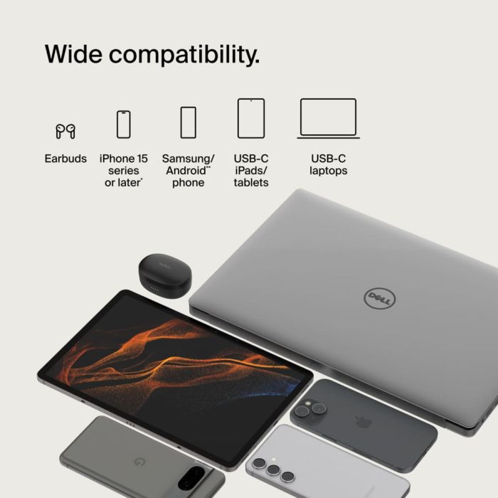 Кабель USB-C > USB-C зарядки/синхронизации Belkin 2м, 60Вт, Type-C, витой, белый