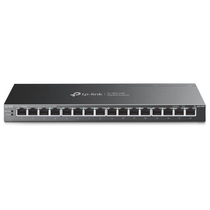 TP-LINK Switch  16xGE (16xPoE), 120W, Unmanageable TP-Link TL-SG116P