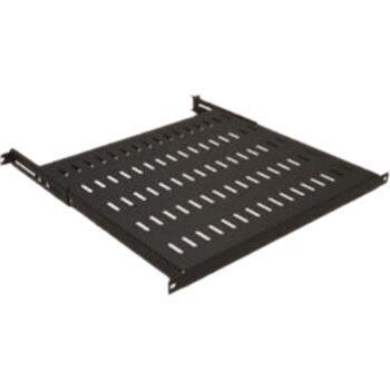 Полка MIRSAN 19", 1U, регулируемая 500-600 мм, черная