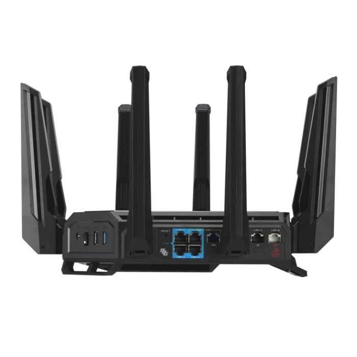 ASUS Router GT-BE19000 BE-19000 1x10GE LAN, 3x2.5GE LAN, 1x10GE WAN/LAN, 1x2.5GE WAN/LAN, 1xUSB3.2, 1xUSB2.0, MESH
