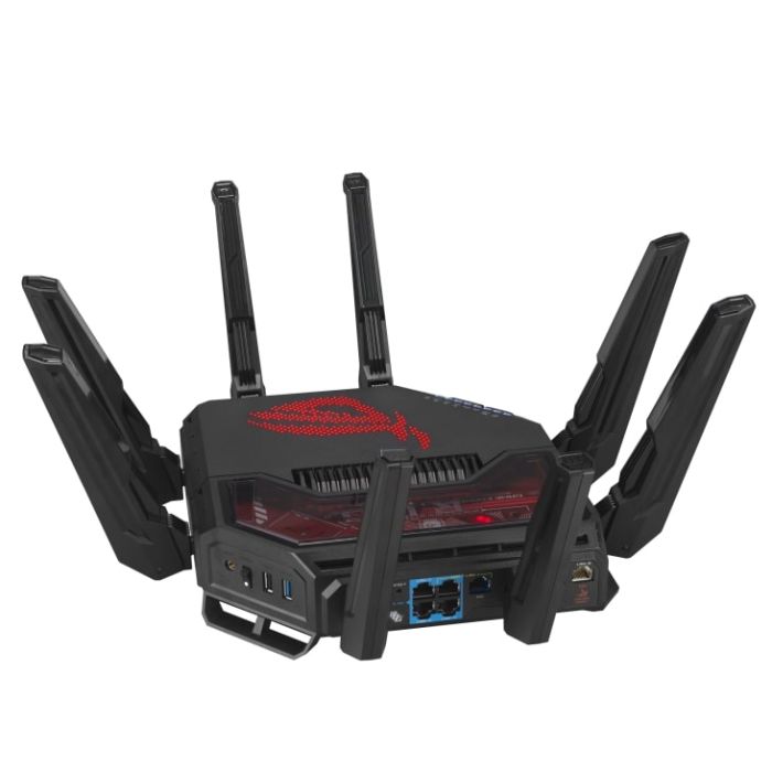 ASUS Router GT-BE19000 BE-19000 1x10GE LAN, 3x2.5GE LAN, 1x10GE WAN/LAN, 1x2.5GE WAN/LAN, 1xUSB3.2, 1xUSB2.0, MESH
