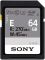 Sony 64GB SDXC C10 UHS-II U3 V30 R270/W45MB/s Entry