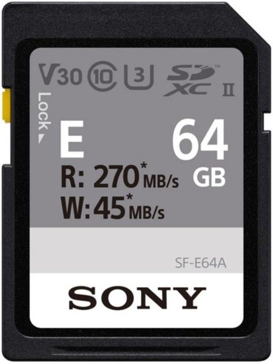 Sony 64GB SDXC C10 UHS-II U3 V30 R270/W45MB/s Entry