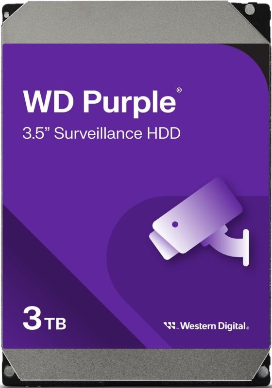 WD  3TB 3.5" 256MB SATA Purple Surveillance