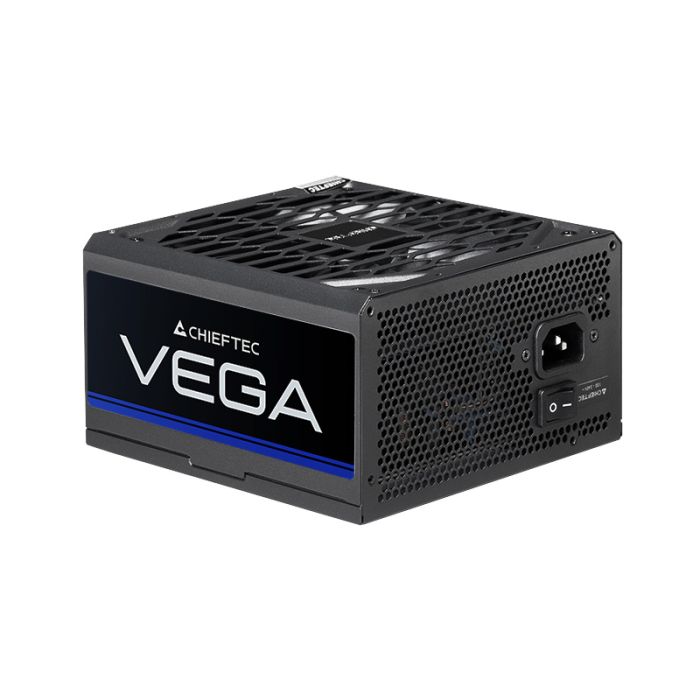Блок живлення CHIEFTEC Vega  (850W), >90%, 80+ Gold, 135мм FDB, 1xMB 24pin(20+4), 2xCPU 8pin(4+4), 3xMolex, 6xSATA, 4xPCIe 8pin(6+2), 1xPCIe GEN5 16pin