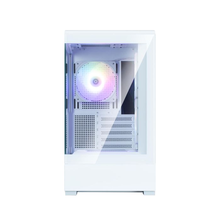 Корпус Zalman P30 White V2, без БП, 1xUSB3.0, 1хUSB Type-C, 3x120мм ARGB, TG Front/Side Panel, mATX, белый