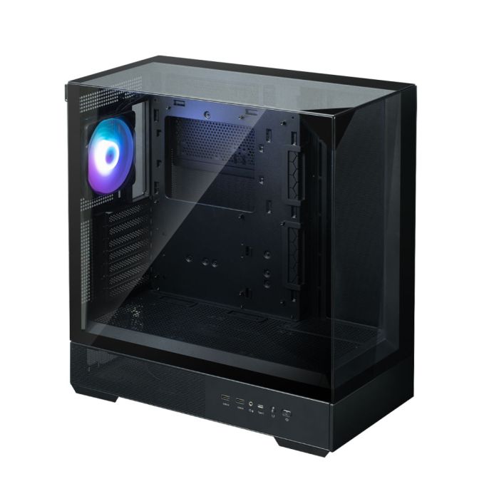 Корпус Zalman P40 Prism без БЖ, 2xUSB3.0, 1xUSBType-C, 1x120мм ARGB, VGA 420мм, LCS ready, TG 3x Panels, ATX, чорний