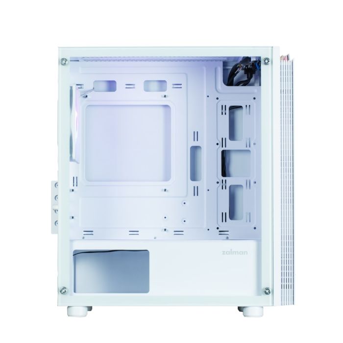 Корпус Zalman T4 Plus без БП, 2xUSB3.0, 1xUSB2.0, 1x120мм ARGB, VGA 3200мм, LCS ready, TG Side Panel, mATX, белый