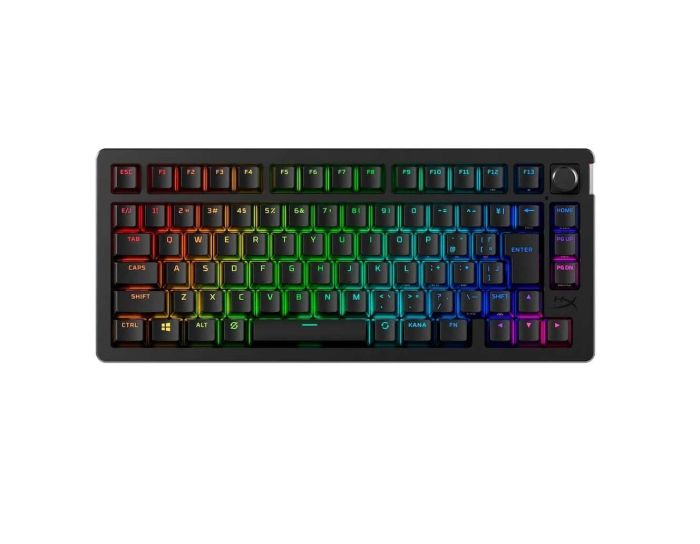 HyperX Alloy Rise 75key, Red, USB-A/WL/BT, EN/UA, RGB, чорний