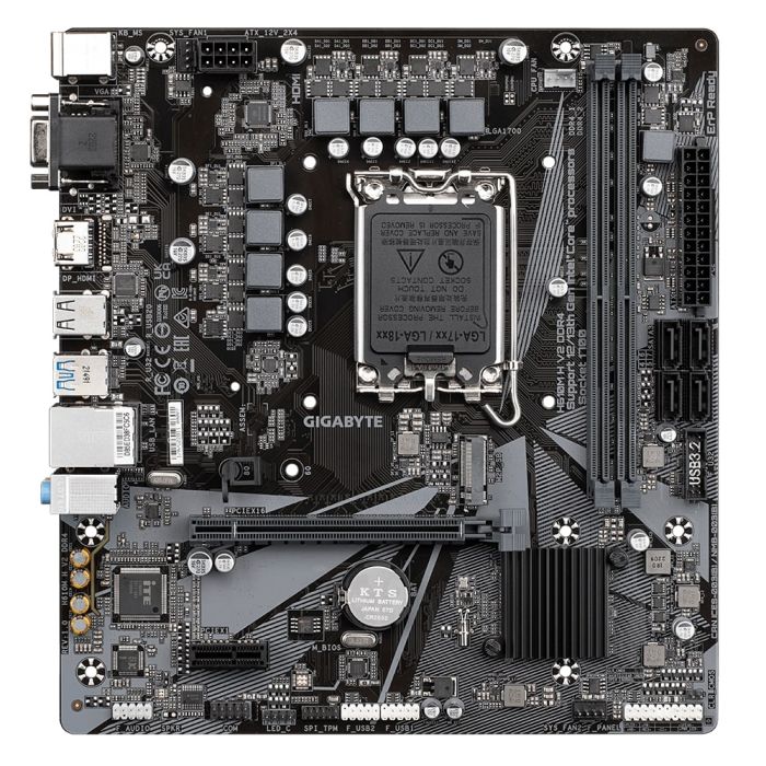 GIGABYTE Motherboard H610M H V2 s1700 H610 2xDDR5 HDMI D-Sub mATX