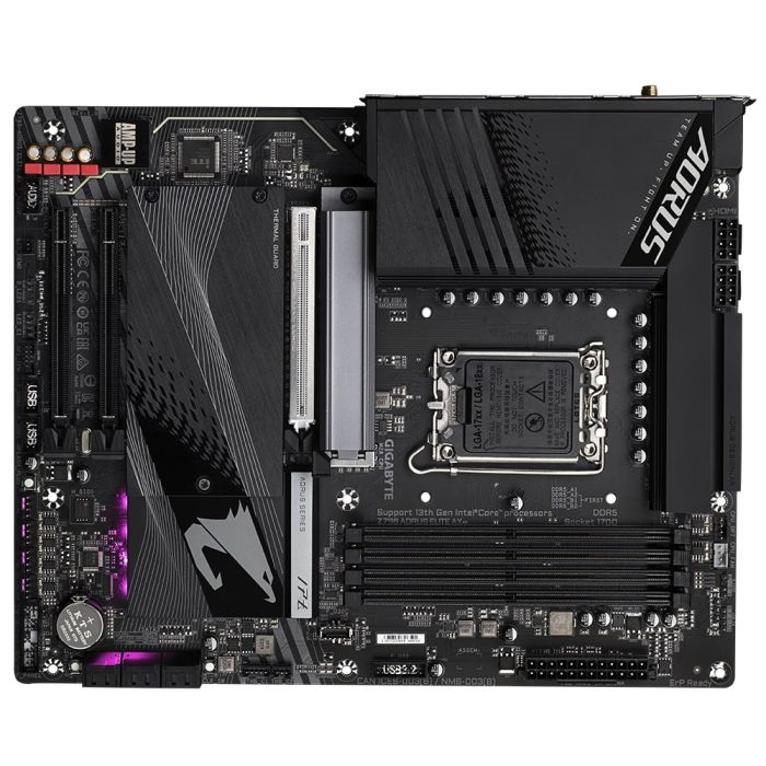 GIGABYTE Motherboard Z790 AORUS ELITE AX s1700 Z790 4xDDR5 M.2 HDMI DP ATX