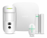 Комплект охоронної сигналізації Ajax HDR StarterKit Cam Plus, hub 2 plus, motioncam HDR, doorprotect, spacecontrol, jeweller, бездротовий, білий