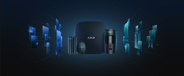 Комплект охранной сигнализации Ajax HDR StarterKit Cam, hub 2, motioncam HDR, doorprotect, spacecontrol, jeweller, беспроводной, черный