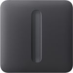 Кнопка для одноклавішного вимикача димера Ajax SoloButton Dimmer 1-gang 2-way for LightSwitch, Jeweler, бездротовий, graphite