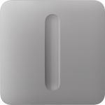 Кнопка для одноклавішного вимикача димера Ajax SoloButton Dimmer 1-gang 2-way for LightSwitch, Jeweler, бездротовий, fog