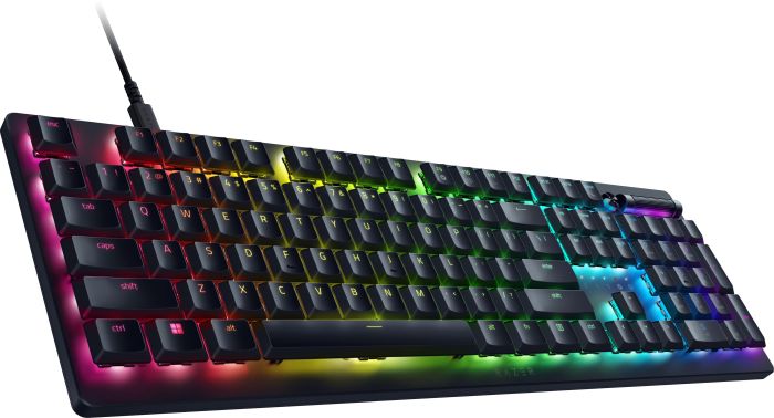 Клавиатура механическая Razer DeathStalker V2 105key, Red Switch, USB-A, EN/RU, RGB, чёрный