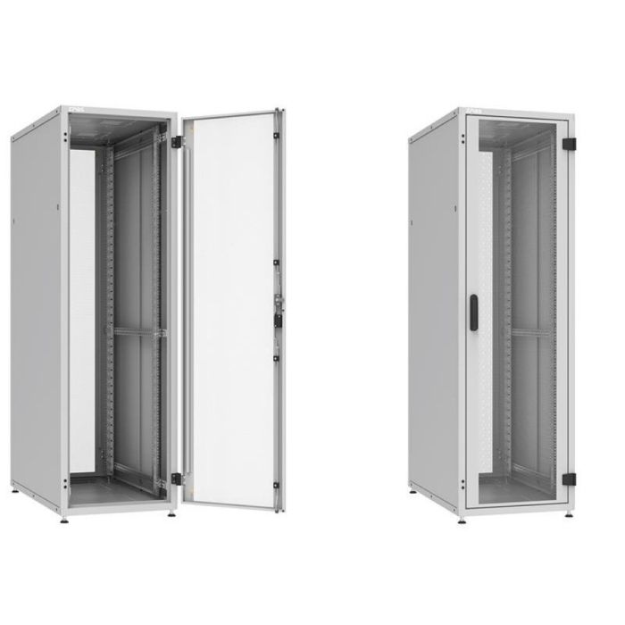 Шкаф ZPAS 19», 18U, SZB IT, одностворчатые передние и задние перфорированные двери, 600x800 мм, максимально 1000кг, черный