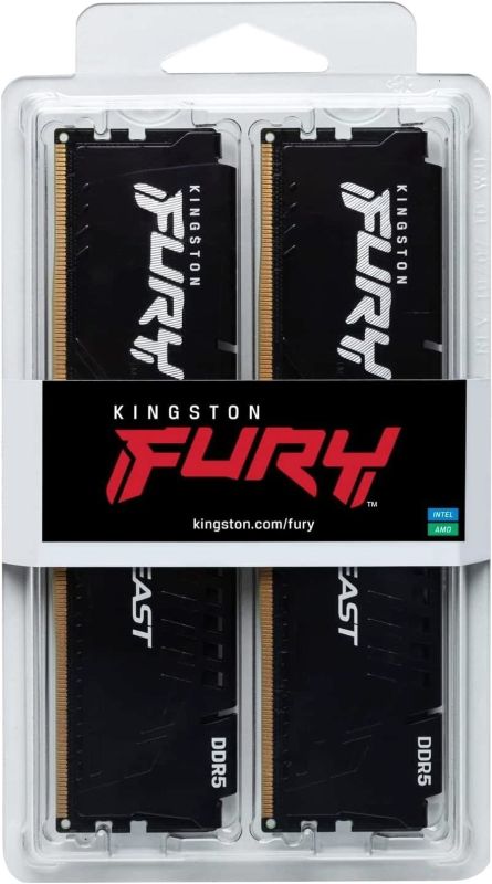 Пам'ять ПК Kingston DDR5 64GB KIT (32GBx2) 6000 FURY Beast EXPO