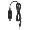 Сable USB-A > DC 5.5х2.5mm charge 2Е 1m, 9V/1A, black