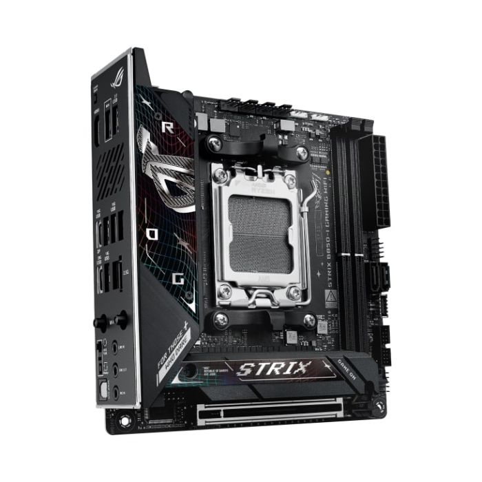 Материнcька плата ASUS ROG STRIX B850-I GAMING WIFI sAM5 B850 2xDDR5 M.2 HDMI USB Type-C WiFi BT mITX