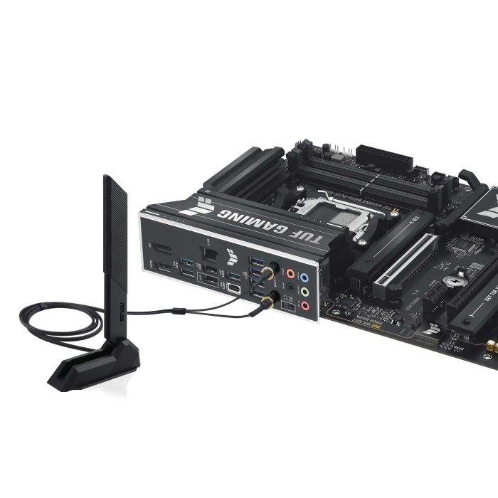 Материнcька плата ASUS TUF GAMING B850-PLUS WIFI sAM5 B850 4xDDR5 M.2 HDMI DP WiFi BT ATX