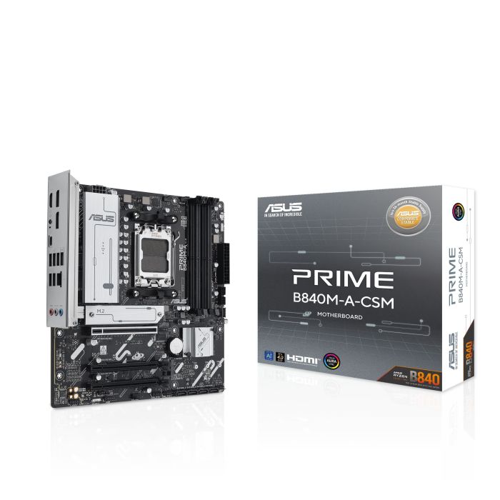 Материнcька плата ASUS PRIME B840M-A-CSM sAM5 B840 4xDDR5 M.2 HDMI DP mATX CSM