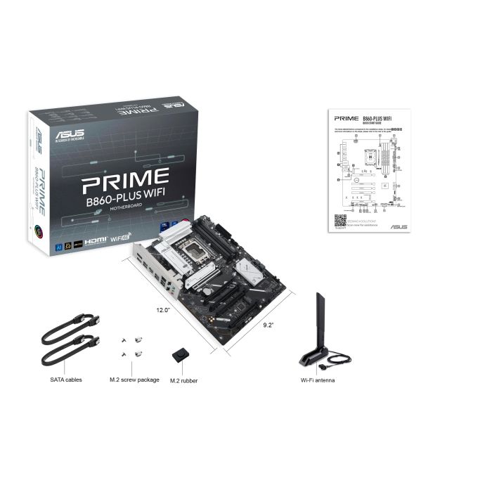 Материнcкая плата ASUS PRIME B860-PLUS WIFI s1851 B860 4xDDR5 M.2 DP HDMI Wi-Fi BT ATX