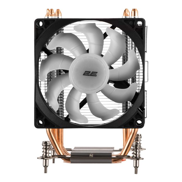 2E GAMING CPU cooler Air Cool AC90D4-RGB, LGA1851, 1700, 1200, 1366, 115x, AM5, AM4, AM3, AM3+, 4pin PWM, TDP 130W