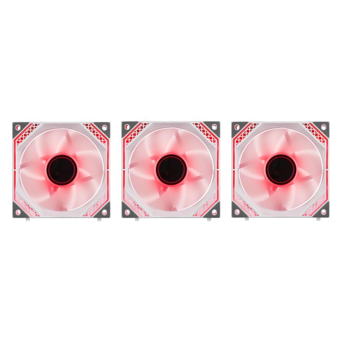 2E GAMING Case Fans Air Cool Magic Mirror ACF120MW-ARGB, 3x120мм, 2000rpm, 4pin PWM +5VARGB, 20.5dBa, white