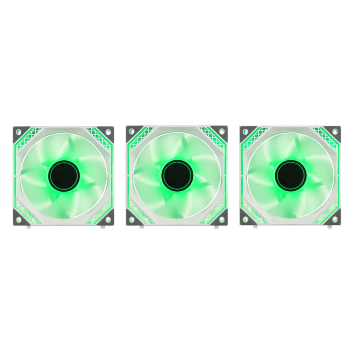 2E GAMING Case Fans Air Cool Magic Mirror ACF120MW-ARGB, 3x120мм, 2000rpm, 4pin PWM +5VARGB, 20.5dBa, white