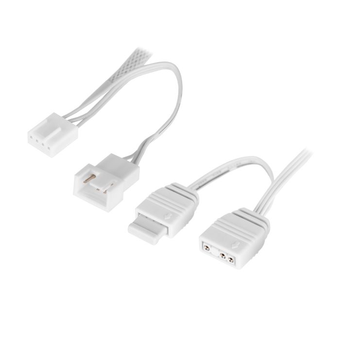 2E GAMING Case Fans Air Cool Magic Mirror ACF120MW-ARGB, 3x120мм, 2000rpm, 4pin PWM +5VARGB, 20.5dBa, white