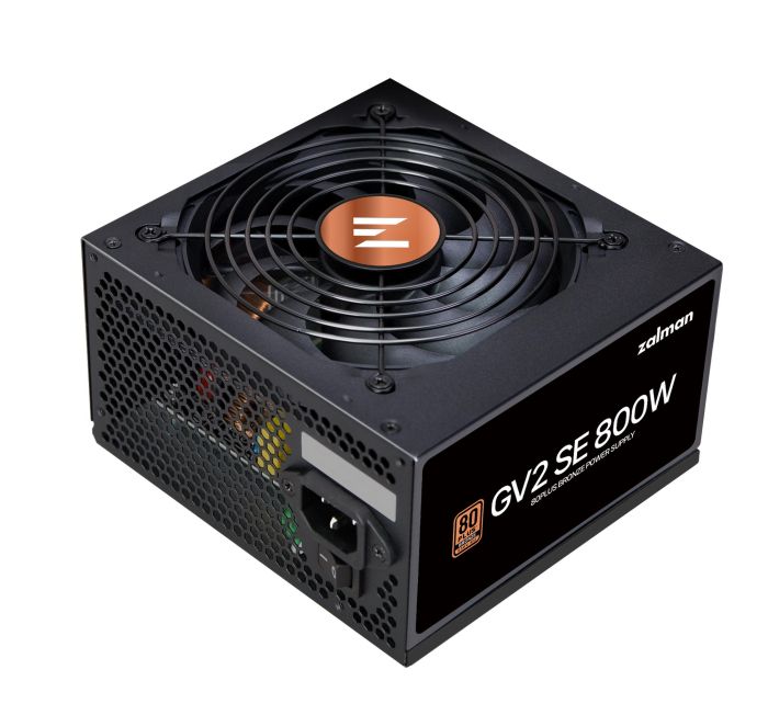 Блок живлення Zalman GV2SE  (800W) 88%, 80+ Bronze, 120мм, 1xMB 24pin(20+4), 1xCPU(4+4 pin + 8pin), 4xMolex, 8xSATA, 4xPCIe 8pin(6+2)