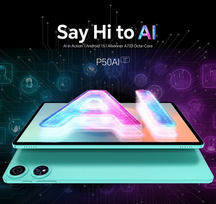 Планшет Teclast P50AI 11" 6ГБ, 128ГБ, 7000мА•ч, Android, голубой