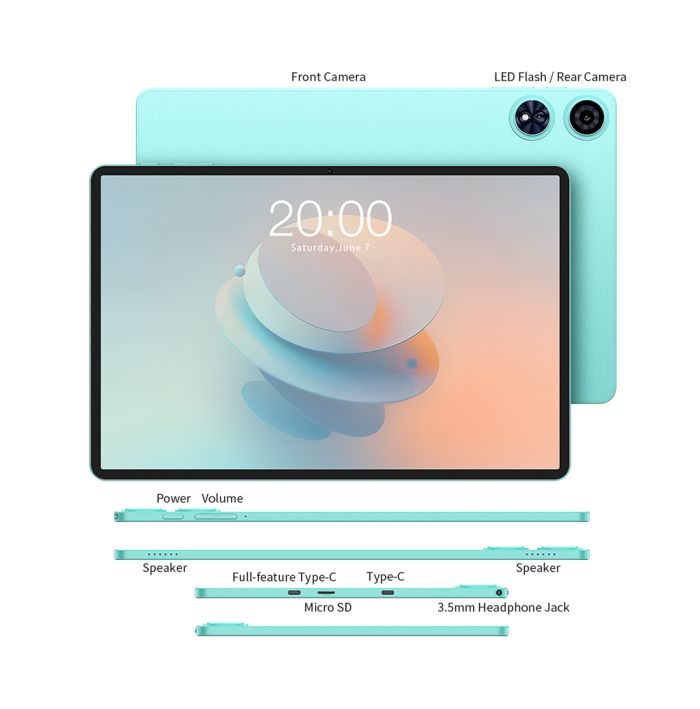 Планшет Teclast P50AI 11" 6ГБ, 128ГБ, 7000мА•ч, Android, голубой