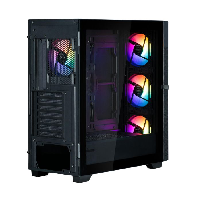 Zalman PC case  S5 Neo without PSU, 1xUSB3.1, 1xUSB2.0, 4x120mm FRGB, VGA 390mm, LCS ready, TG Side Panel, ATX, black