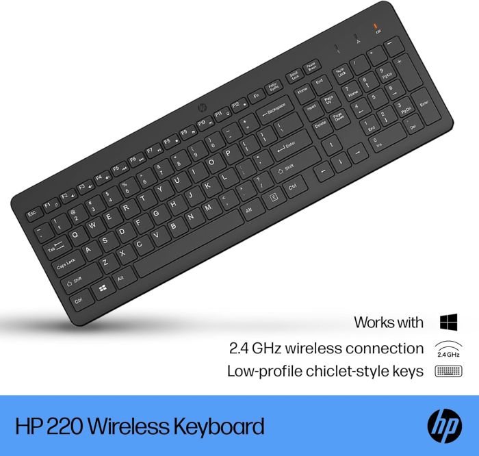 HP Keyboard membrane 220, 104key, WL, EN/UK, black