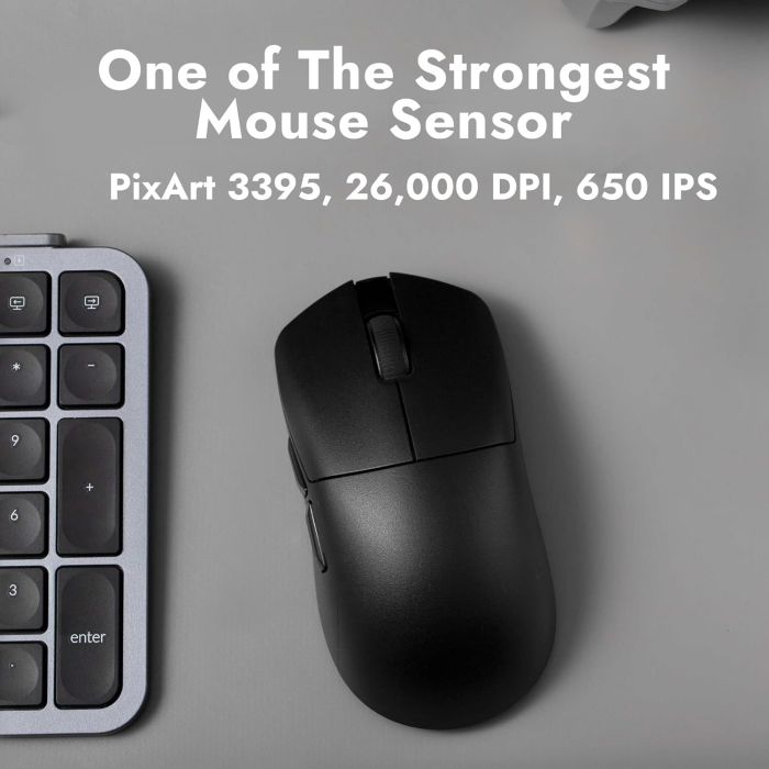 Mouse Lemokey G1 USB-A/USB-C/WL/BT, 8K, білий