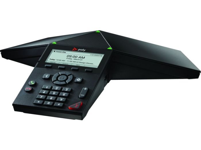 SIP-конференц телефон Poly Trio 8300, RJ45, USB-A, Micro USB, PoE, черный