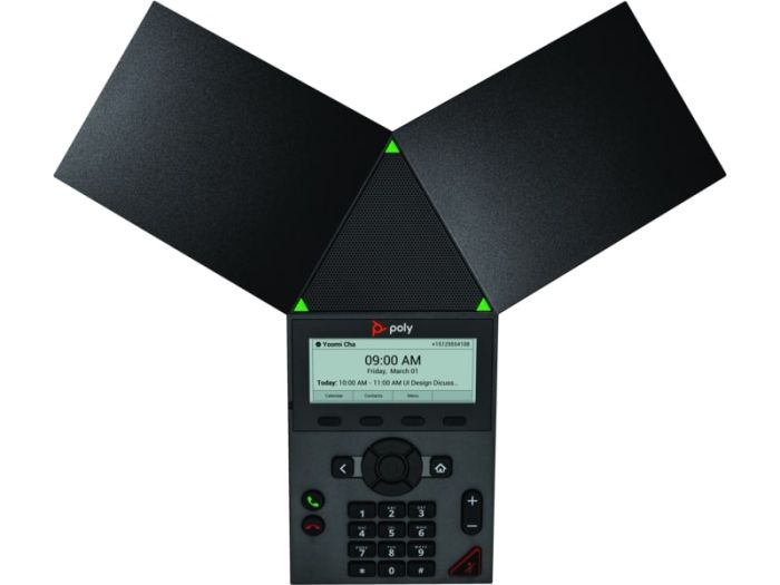 SIP-конференц телефон Poly Trio 8300, RJ45, USB-A, Micro USB, PoE, черный