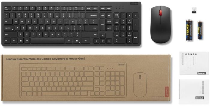 Комплект клавиатура и мышь Lenovo Essential Wireless Keyboard and Mouse Combo Gen2 Ukraine