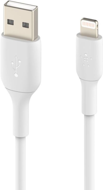 Кабель USB-A > Lightning зарядки/синхронизации Belkin 1м, PVC, (2 Pack), белый