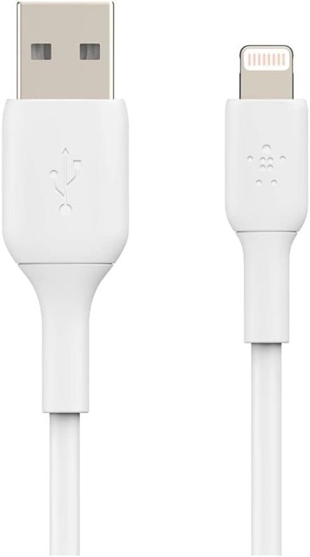 Кабель USB-A > Lightning зарядки/синхронизации Belkin 1м, PVC, (2 Pack), белый
